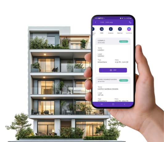 Group of colleagues greeting each other in a stylized blue duotone treatment